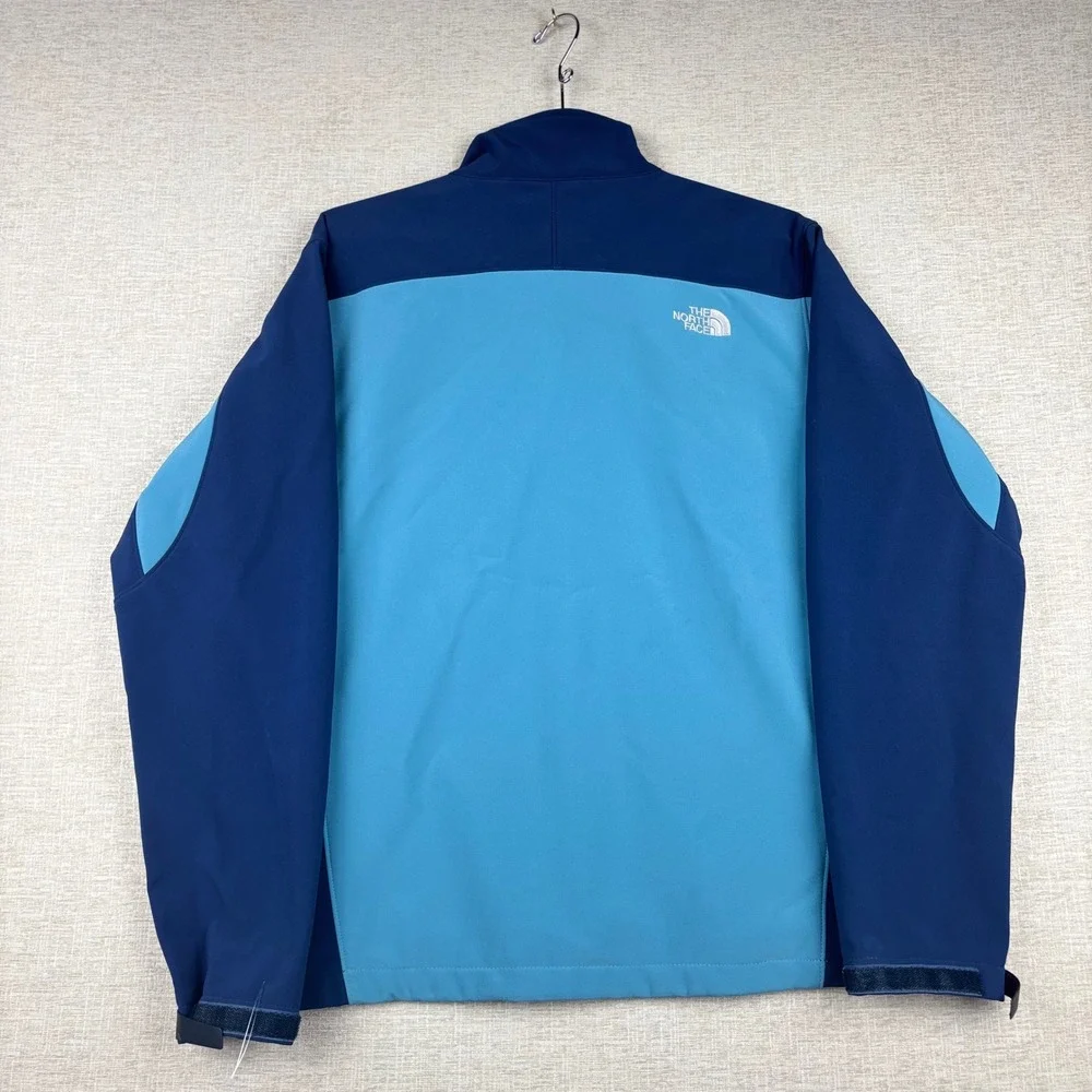 The North Face Apex Bionic Softshell Jacket Mens Large Blue Full Zip Windproof